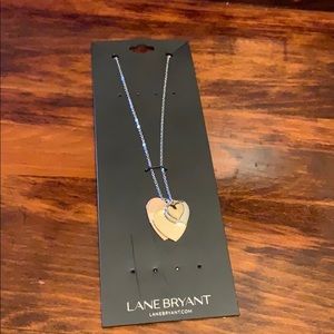 NWT Lane Bryant heart dog tag necklace